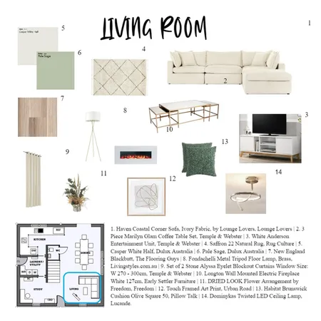 Living Room Interior Design Mood Board by Lottieball18 on Style Sourcebook