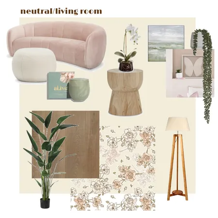 Neutral Living Space Interior Design Mood Board by Heart Evans on Style Sourcebook