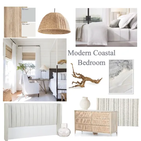 Modern Coastal Bedroom Interior Design Mood Board by kaseybridgetdesigns on Style Sourcebook