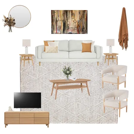 Katrina Dean 2 seater formal lounge smaller sofa Interior Design Mood Board by C Inside Interior Design on Style Sourcebook