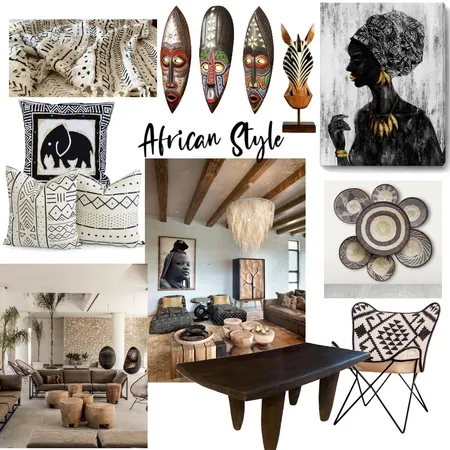 Mood Board African Style Interior Design Mood Board by manu' on Style Sourcebook