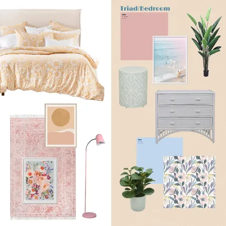 Triad Bedroom Interior Design Mood Board by Heart Evans on Style Sourcebook