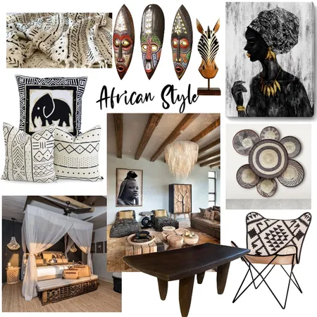 Mood Board African Style Interior Design Mood Board by manu' on Style Sourcebook