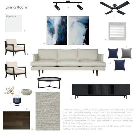 Living Room Interior Design Mood Board by Ngribble on Style Sourcebook