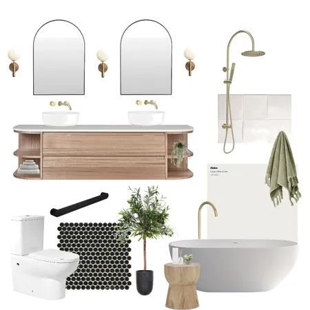 Ensuit Bathroom Interior Design Mood Board by AlyssaO on Style Sourcebook