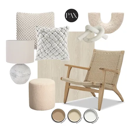 Neutral Sitting Area Concept Interior Design Mood Board by PAX Interior Design on Style Sourcebook