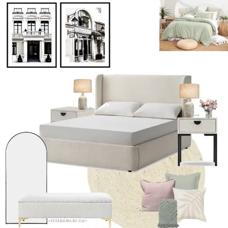 Sage bedroom Interior Design Mood Board by Interiors By Zai on Style Sourcebook