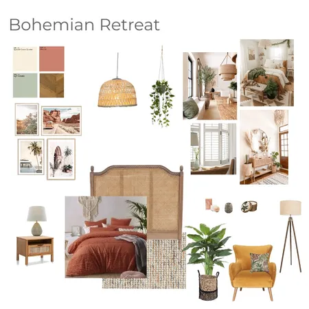 Bohemian Retreat Moodboard Interior Design Mood Board by anita.garciazamb on Style Sourcebook