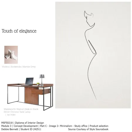 Minimalism | Study area Interior Design Mood Board by Refined By Design Pty Ltd on Style Sourcebook