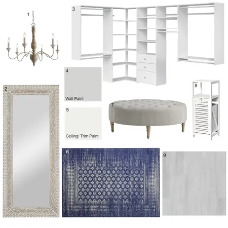 Walk-in Closet Interior Design Mood Board by KristinH on Style Sourcebook