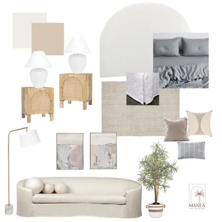 Organic Master Bedroom Interior Design Mood Board by Manea Interior Design & Styling on Style Sourcebook