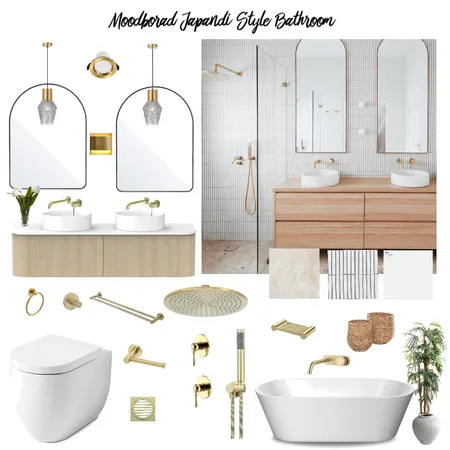 Moodboard japandi bathroom Interior Design Mood Board by Thana on Style Sourcebook