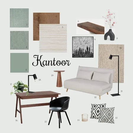 Sample board kantoor Interior Design Mood Board by JudithBovens on Style Sourcebook