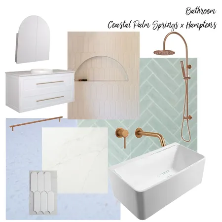 Bathroom Coastal Palm Springs x Hamptons Interior Design Mood Board by Franki on Style Sourcebook