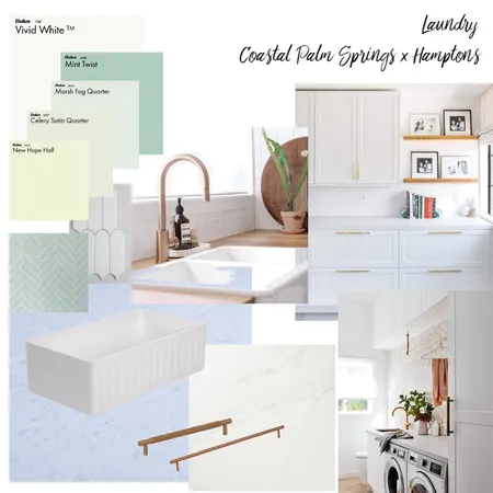 Laundry Coastal Palm Springs x Hamptons Interior Design Mood Board by Franki on Style Sourcebook