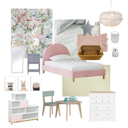 Young Girls Bedroom Interior Design Mood Board by Swish Decorating on Style Sourcebook