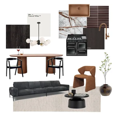 Chocolate and Red Wine Interior Design Mood Board by Studio Rae Interior Designs on Style Sourcebook
