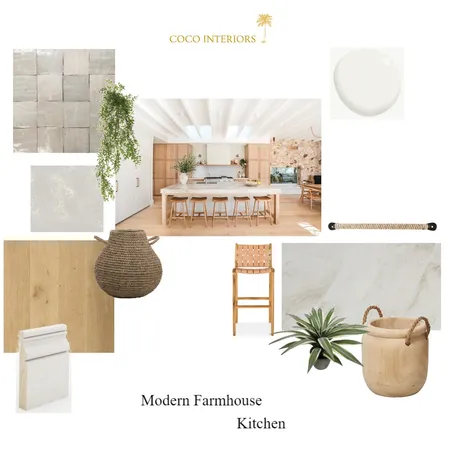 Modern Farmhouse Kitchen Interior Design Mood Board by Coco Interiors on Style Sourcebook