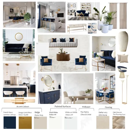 Blue Scheme Mood Board Interior Design Mood Board by Naturally Sunny on Style Sourcebook