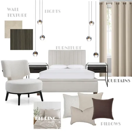 BEDROOM Interior Design Mood Board by LAYAL on Style Sourcebook