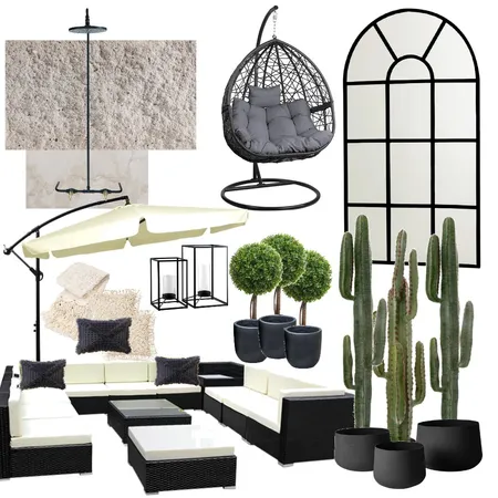 Monochrome Garden Interior Design Mood Board by Ellie Mannix on Style Sourcebook