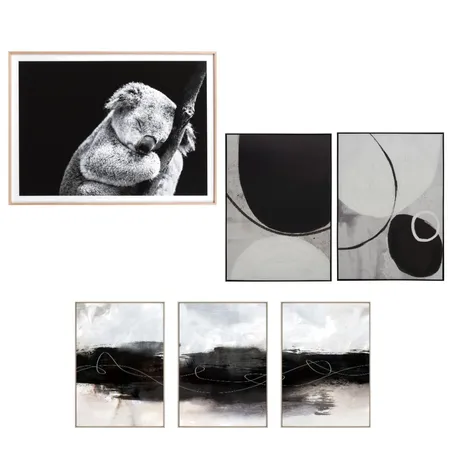 Monochrome Koala Interior Design Mood Board by Megan Darlington on Style Sourcebook