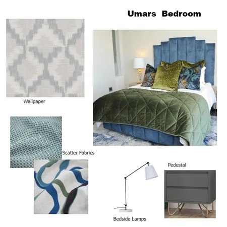 Umars bedroom Houghton Interior Design Mood Board by DECOR wALLPAPERS AND INTERIORS on Style Sourcebook