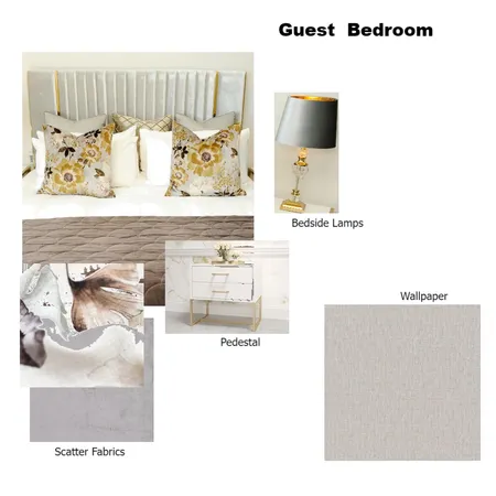 Guest bedroom Houghton Interior Design Mood Board by DECOR wALLPAPERS AND INTERIORS on Style Sourcebook