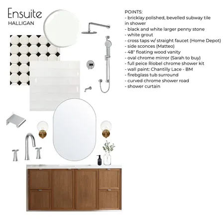 Halligan - Ensuite Interior Design Mood Board by Sarah Beairsto on Style Sourcebook