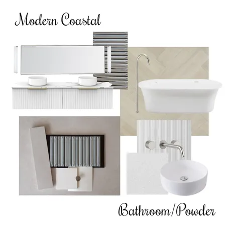 Bathroom and Powder Interior Design Mood Board by Airlie Tiles & Design Studio on Style Sourcebook