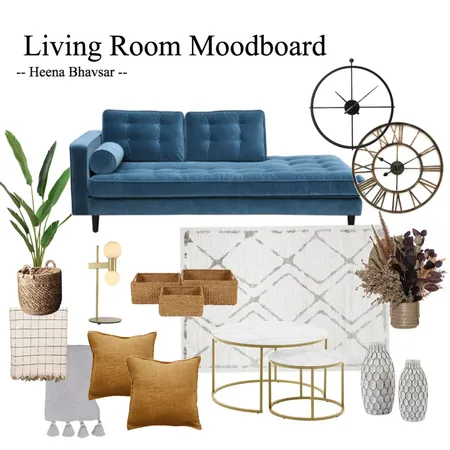 Heena Living Room Interior Design Mood Board by Vaidehi on Style Sourcebook