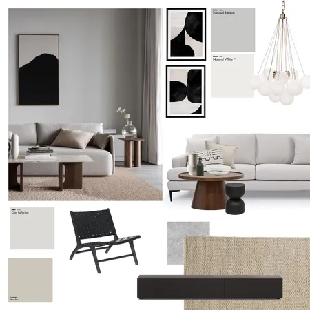 Mod 3 - Contemporary Living Room Interior Design Mood Board by Aelea Atelier on Style Sourcebook