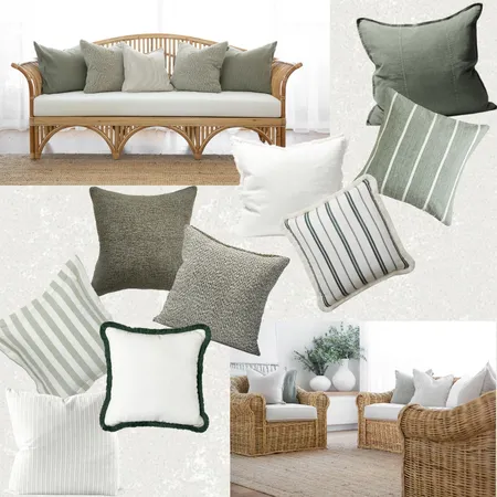 Sage Green Cushions Interior Design Mood Board by Ballantyne Home on Style Sourcebook