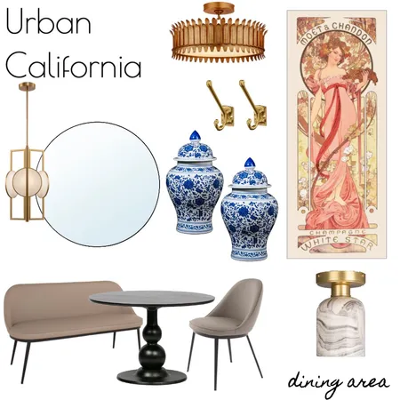 URBAN CALIFORNIA - Dining Interior Design Mood Board by RLInteriors on Style Sourcebook