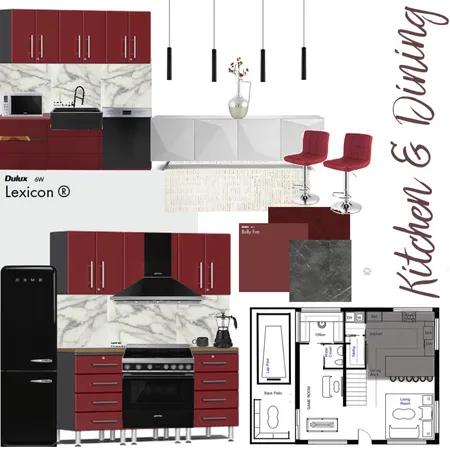 Kitchen Sample Board Interior Design Mood Board by CourtneyDotson on Style Sourcebook