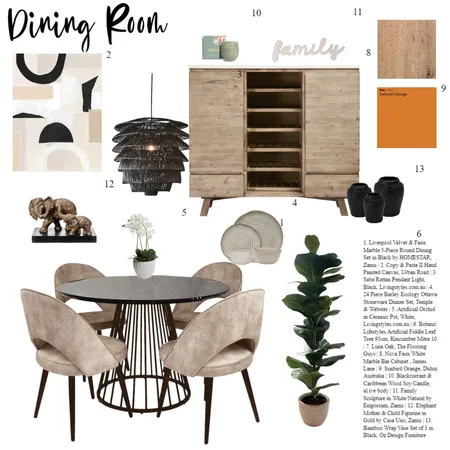 Dining Interior Design Mood Board by delsamra on Style Sourcebook