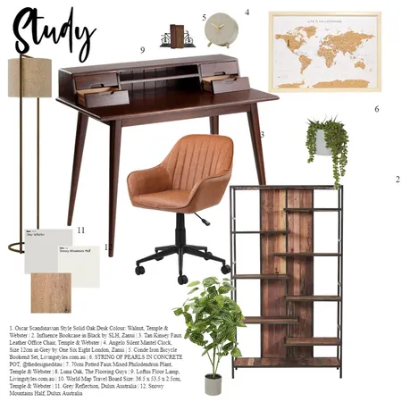 Study Interior Design Mood Board by delsamra on Style Sourcebook