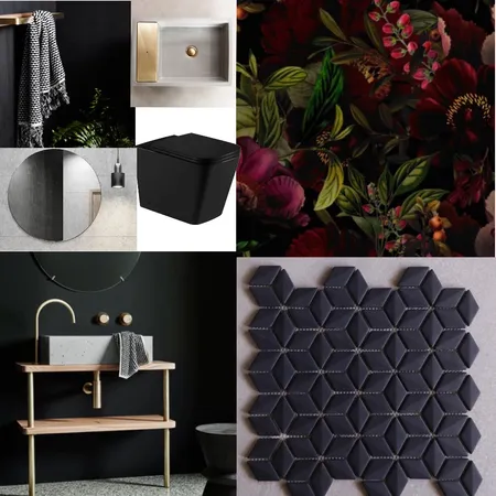 Powder Room Interior Design Mood Board by Bobbie Murphy 1 on Style Sourcebook