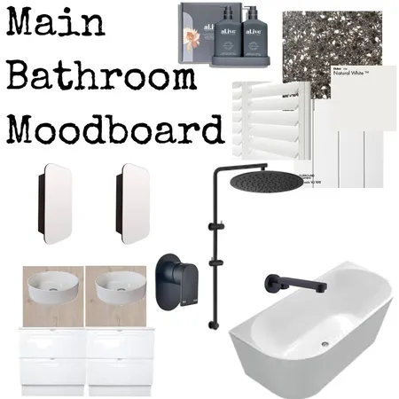 Main Bathroom Moodboard Interior Design Mood Board by CazzPoll on Style Sourcebook