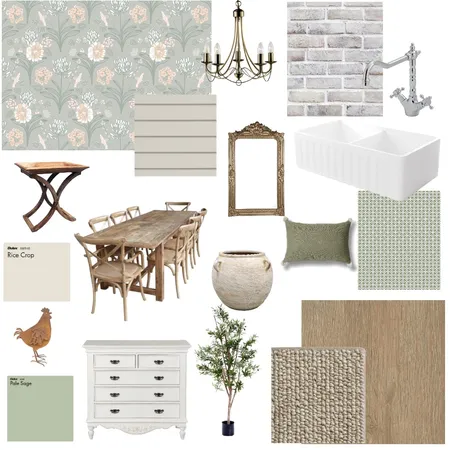 French Modern Farmhouse Interior Design Mood Board by Nikshodgson Interior Designs on Style Sourcebook