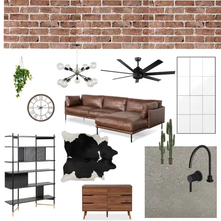 Industrial Style Mood Board Interior Design Mood Board by Nikshodgson Interior Designs on Style Sourcebook