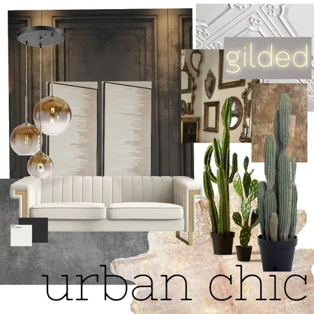 Urban chic Interior Design Mood Board by A.Mariedesignco on Style Sourcebook