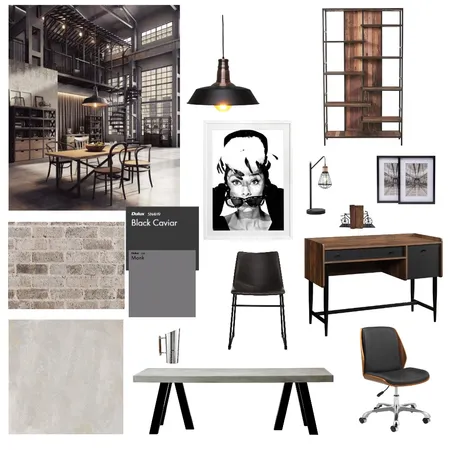INDUSTRIAL Interior Design Mood Board by Aileen Yao on Style Sourcebook