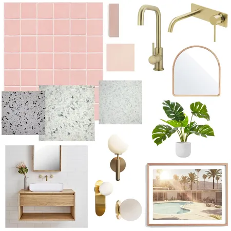Palm Springs Bathroom Interior Design Mood Board by donovansmithadventures on Style Sourcebook