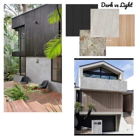 Dark vs Light - External Interior Design Mood Board by simply_laine on Style Sourcebook