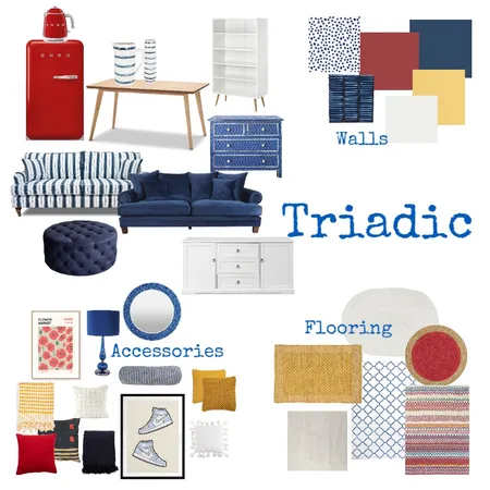 Triadic Interior Design Mood Board by RachelLH on Style Sourcebook