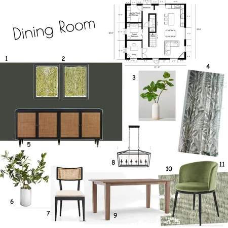 Module 9 - Dining Room Interior Design Mood Board by ashleystewart on Style Sourcebook