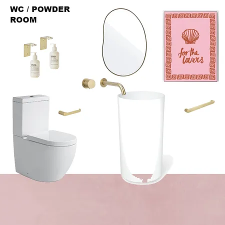 WC / POWDER ROOM Interior Design Mood Board by shanibassett on Style Sourcebook