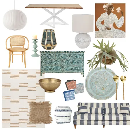 Beach House Dining - French Coast Interior Design Mood Board by MeiLi@Home on Style Sourcebook