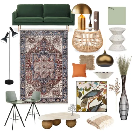 Heriz Hazelnut Interior Design Mood Board by Rug Culture on Style Sourcebook